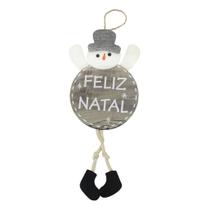 Enfeite Árvore Natal Pendente Boneco De Neve Natalino 37cm - Gici Christmas