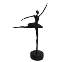 Enfeite Bailarina Dançando Ceramica Black Formosa