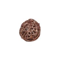 Enfeite Bola de Rattan Rose Gold 6cm - 1 unidade - Cromus - Rizzo