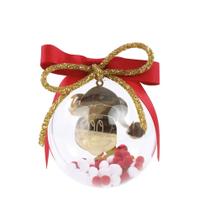 Enfeite bola natalina mickey c/laco our 12cm disney