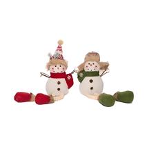 Enfeite Boneco De Neve Cachecol Decorativo Natalino 46 Cm