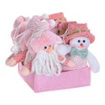 Enfeite Boneco de Neve e Papai Noel 17x14x6cm 1101433