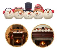 Enfeite Boneco De Neve Quintuplos Decoração 58cm Natal Branco Boneco De Neve Enfeite Boneco De Neve Quintuplos Decoração 58cm Natal Branco Boneco De Neve