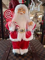 Enfeite Boneco Papai Noel Pirulito 30cm Médio Vermelho Natalino Decorativo Decoração Natal Presente Casa Sala Quarto Escritório Hall Mesa Estante Rack
