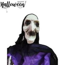 enfeite bruxa boneca wicca Halloween decoração 117cm festa