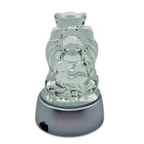 Enfeite Buda com Base Redonda Espelhada com Leds Rgb 9 cm Enfeite Buda com Base Redonda Espelhada com Leds Rgb 9 cm