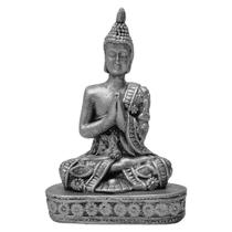 Enfeite Buda Hindu Tibetano Base Decoração Zen Chakras Prata - M3 Decoração