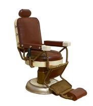 Enfeite cadeira de barbeiro miniatura vintage retro 31cm
