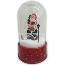 Enfeite Caixa De Neve Natalina Musical Papai Noel 110V Enfeite Caixa De Neve Natalina Musical Papai Noel 110V