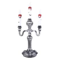 Enfeite candelabro noites dos terror halloween c/1 un - Cromus Enfeite candelabro noites dos terror halloween c/1 un - Cromus