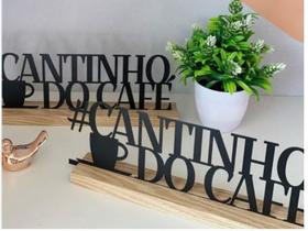 Enfeite Cantinho Do Café Em Metal C/ Base Palavra Decorativa - ChinaINP