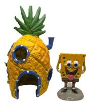 Enfeite Casa Abacaxi E Bob Esponja De Resina Para Aquários - Fragata Enfeite Casa Abacaxi E Bob Esponja De Resina Para Aquários - Fragata