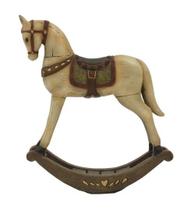 Enfeite cavalinho de balanço nude 19x5x16cm - tok da casa