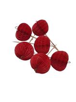 Enfeite Cereja N000 Para Festa Carnaval Vermelho 03cm