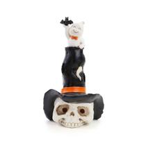 Enfeite Chapeu Fantasma de Halloween 17x12x10cm 29005144