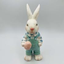 Enfeite Coelho em Resina Cute Family Páscoa colorido 30cm