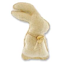 Enfeite Coelho Rústico Decorativo Juta com Cordão Coração - 1 unidade - Cromus - Rizzo