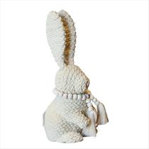 Enfeite Coelho Sentado Decorativo Fibra Natural Páscoa 23cm Enfeite Coelho Sentado Decorativo Fibra Natural Páscoa 23cm