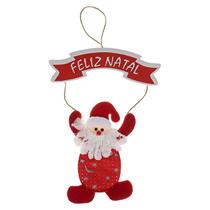 Enfeite Com Placa Noel ou Boneco de Neve