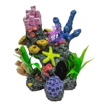 Enfeite Coral Resina Aquário - Lester RS 441 17x15x7,5cm