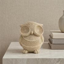 Enfeite Coruja Bege Texturizada 16cm Decoração Sala e Escritório VÁRIAS VARIEDADES Enfeite Coruja Bege Texturizada 16cm Decoração Sala e Escritório VÁRIAS VARIEDADES