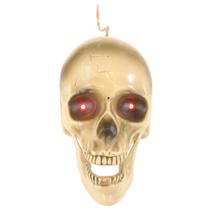 Enfeite cranio maxilar articulado com led halloween