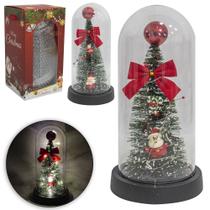 Enfeite Cúpula de Natal com Micro LED a Pilha 22x11cm de Ø