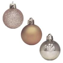 Enfeite de arvore de natal bola nice 6cm com 6 pecas - niazitex Enfeite de arvore de natal bola nice 6cm com 6 pecas - niazitex