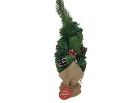 Enfeite De Arvore De Natal Pinhas E Azevinhos 40Cm Decoração Natalina OMG9466 - RIO MASTER