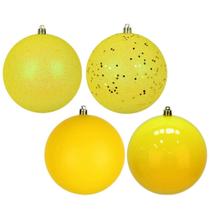 Enfeite de árvore de Natal Vickerman 624470-2.4 amarelo (pacote com 60)