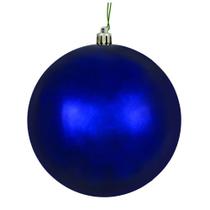 Enfeite de árvore de Natal Vickerman Midnight Blue Shiny, pacote com 6