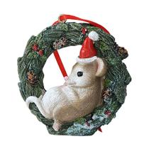 Enfeite de balanço de guirlanda de pequenos animais de Natal HYFAN Xmas Enfeite de balanço de guirlanda de pequenos animais de Natal HYFAN Xmas