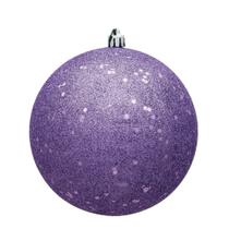 Enfeite de bola de lantejoulas de lavanda Vickerman, pacote com 4, 15 cm