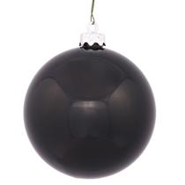 Enfeite de bola de Natal Vickerman Shiny Finish 3 cm preto Enfeite de bola de Natal Vickerman Shiny Finish 3 cm preto