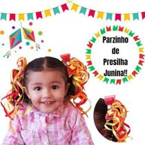 Enfeite De Cabelo Junino Presilha Laço Para Festa Junina - DM ACESSÓRIOS