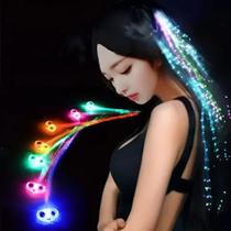 Enfeite De Cabelo Led Presilha Aplique - Kit C/ 3 Pçs Cor:Multicolorido Enfeite De Cabelo Led Presilha Aplique - Kit C/ 3 Pçs Cor:Multicolorido