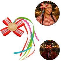 Enfeite de Cabelo Presilha Festa Junina São João Arraiá