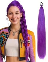 Enfeite de Cabelo Trança Roxa Rabo de Cavalo Rumi K-POP Cor:Roxo