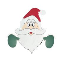 Enfeite De Cerca De Natal Papai Noel Peeker Para Exterior E Interior, Placa De Chão DIY Para Enfeite De Cerca De Natal Papai Noel Peeker Para Exterior E Interior, Placa De Chão DIY Para