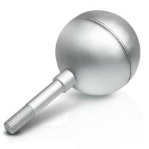 Enfeite de cobertura de bola de mastro de bandeira Anley Authentic Silver Aluminium Enfeite de cobertura de bola de mastro de bandeira Anley Authentic Silver Aluminium