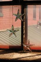 Enfeite de estrela-do-mar de vidro KALALOU, 13 cm, conjunto de 4 Enfeite de estrela-do-mar de vidro KALALOU, 13 cm, conjunto de 4