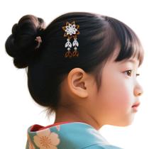 Enfeite De Flor P/ Cabelo - Kanzashi. Modelo Margarida.
