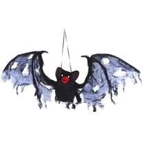 Enfeite de Halloween Morcego de Pendurar Realista Brinquedo Eletronico Dia das Bruxas Terror Led Movimento Bate as Asas e Som Enfeite de Halloween Morcego de Pendurar Realista Brinquedo Eletronico Dia das Bruxas Terror Led Movimento Bate as Asas e Som