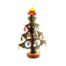 Enfeite De Madeira Art Christmas C/20 Enfeites E 1 Árvore - Zein Enfeite De Madeira Art Christmas C/20 Enfeites E 1 Árvore - Zein