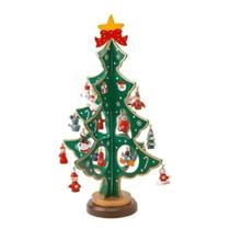 Enfeite de Madeira Arvore de Natal 24,5 cm