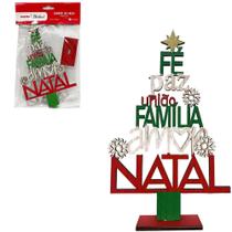 Enfeite de mesa de madeira mdf palavras 18x11cm - RIO MASTER