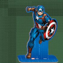 Enfeite de Mesa Decorativo MDF Personalizado Capitão América Avengers