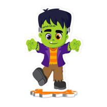 Enfeite de Mesa Halloween Frankenstein EVA - 17cm x 11cm Enfeite de Mesa Halloween Frankenstein EVA - 17cm x 11cm