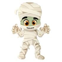 Enfeite de Mesa Halloween Múmia EVA - 17cm x 11cm