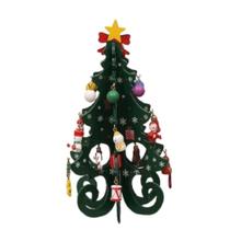 Enfeite De Mesa Natal Mini Arvore Pinheiro 3d Com Enfeites Natalinos